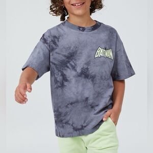 Batman Glow In the Dark T-Shirt in Grey Tie-Dye